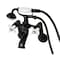 Kingston Brass Tub Wall Mount Clawfoot Tub Faucet with Hand Shower, Matte Black KS269PXMB - alternate 1